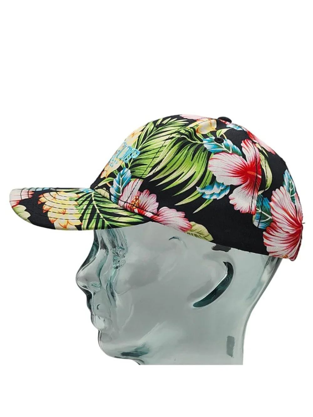 Bubba Gump Shrimp Company Hawaiian Floral Tropical Snapback Hat Embroidered